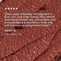 Thumbnail for axiology multi-use vegan balmie lipstick - ROSÉ - Frosty cream with a hint of rosy