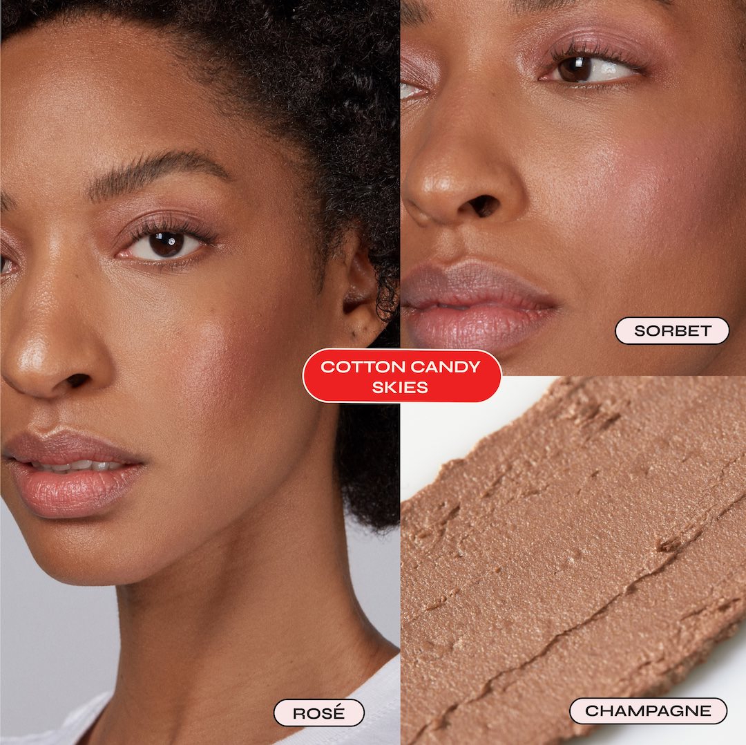 COTTON CANDY SKIES: Champagne, Sorbet, Rosé  - Soft, rosy nudes to lighten the mood