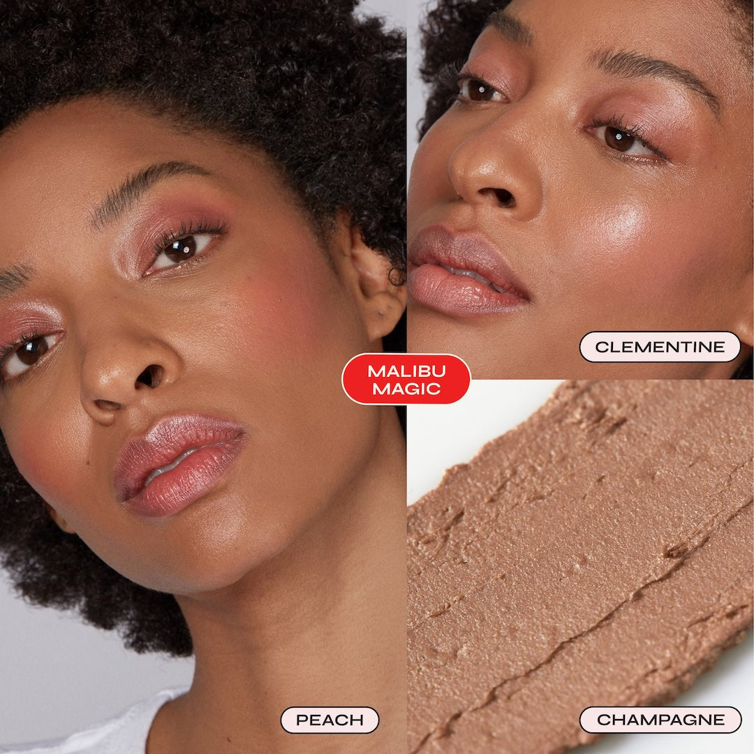 MALIBU MAGIC: Champagne, Peach, Clementine - Salty hair and the perfect coral-sun-kissed glow