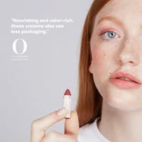 Thumbnail for axiology multi-use vegan balmie lipstick - NUDE PLUM - Soft, muted rose with a hint of plum