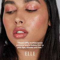 Thumbnail for axiology multi-use vegan balmie lipstick - PEACH - Peachy pink with a golden sheen