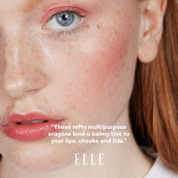 Thumbnail for axiology multi-use vegan balmie lipstick - WATERMELON - Watermelon lollipop with a sweet dewy finish