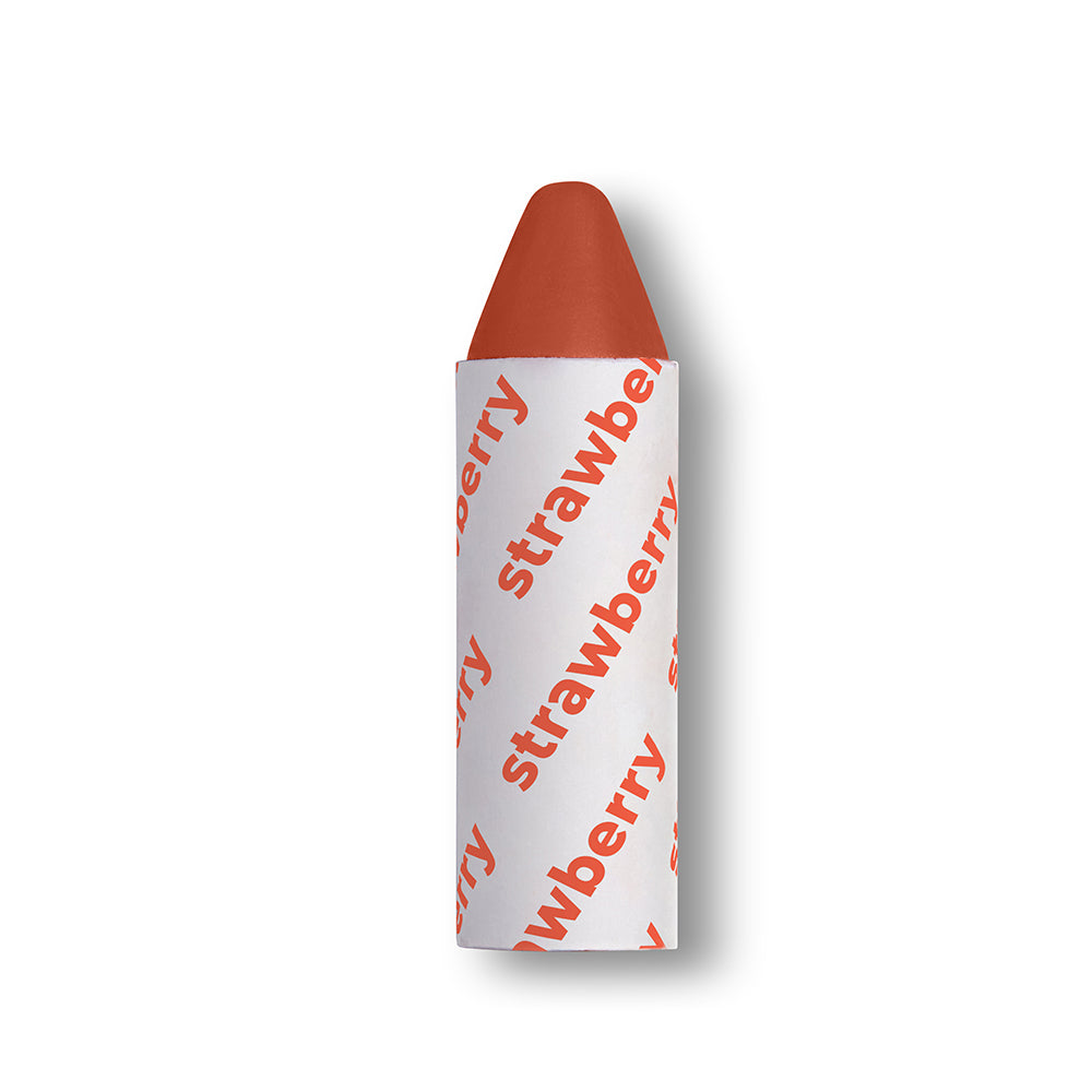 axiology multi-use vegan balmie lipstick - STRAWBERRY - Clay-orange with a strawberry jam finish